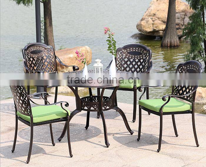 2015 Sigma Dinning Table and Chair Set Die Cast Aluminum Outdoor Furniture