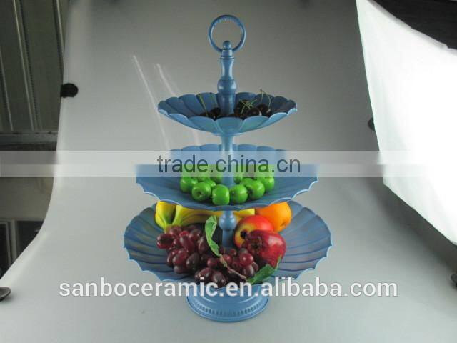 Colors Stand for wedding cake, Metal cake stand 3 Tiers Big size for display