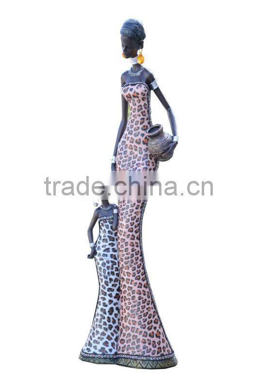 decoration resin fabric african mother with baby gifts
