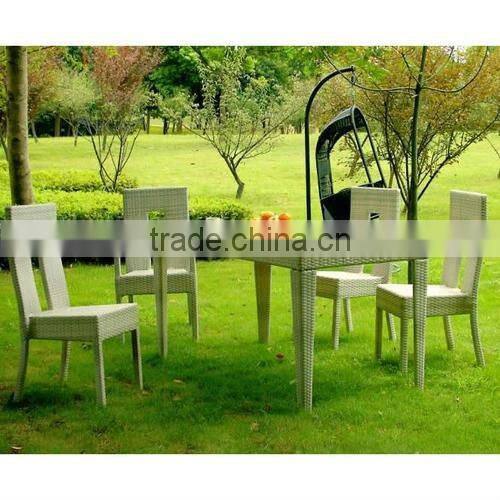 outdoor garden dining furniture restaurant table and chairs set