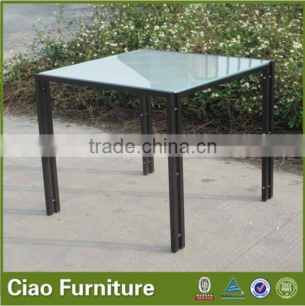 2015 new modern stylish dining set table and chairs outdoor furniture