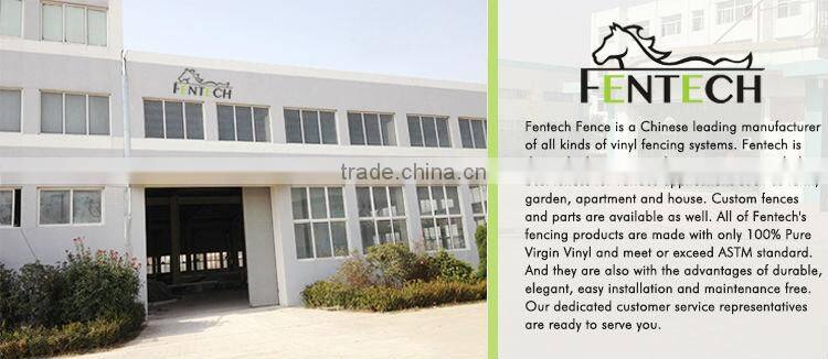 Fentech Widely Used Pvc/Vinyl/Plastic Temporary Fence