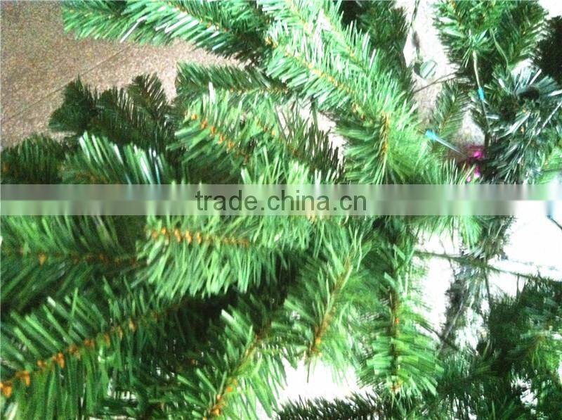 Home garden edging decorative 7.5ft Height 700 pcs of pine tips artificial green plastic LED lights christmas trees ESDS11 1705