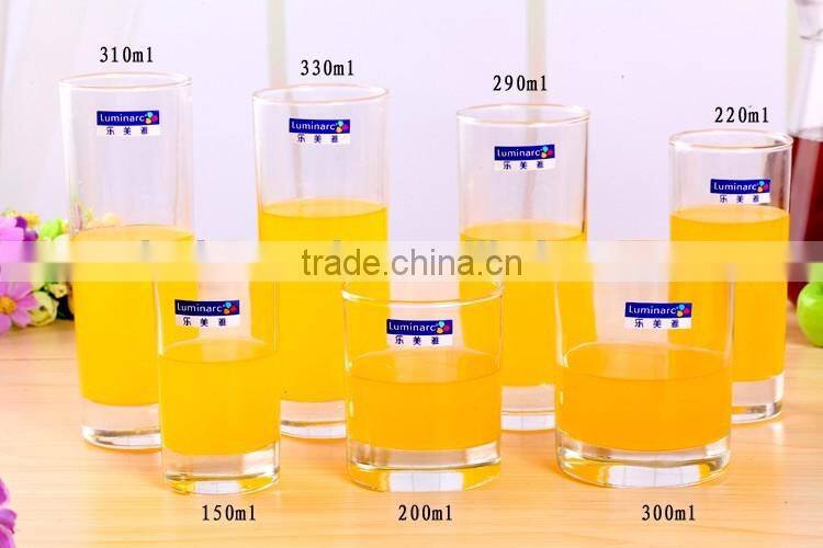 Hot Sale 310ml Transparent long drink glasses/water glass/drinking glass