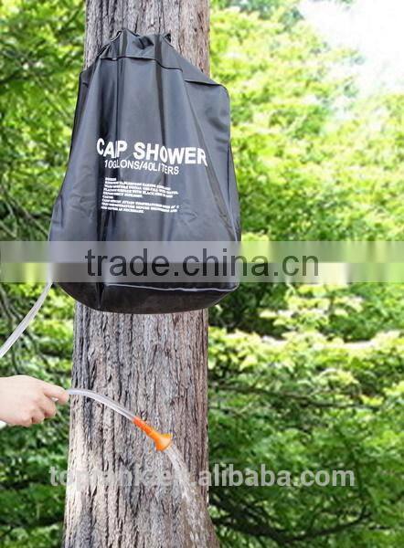 40L PVC solar shower bag, outdoor portable camping shower