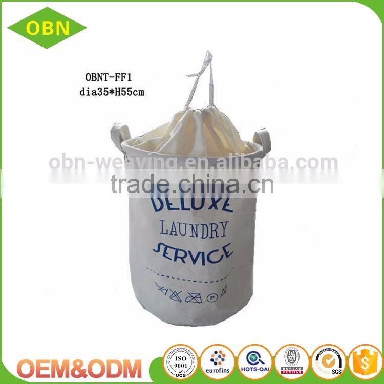 China factory price closure storage folding canvas laundry basket