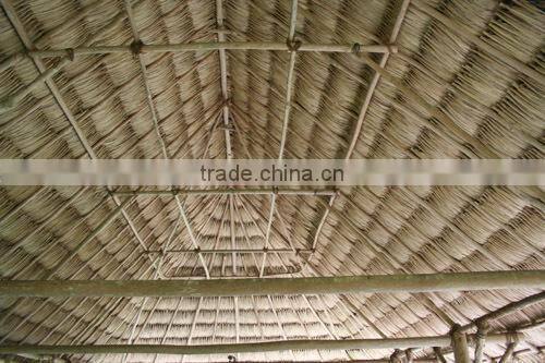 yellow color messy synthetic thatch roof made in china