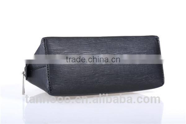 sexy women real leather travel cosmetic bag, beautiful cosmetic bag for women