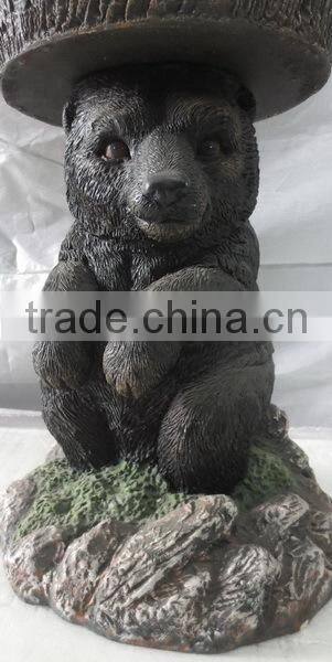 knock-down beautiful fiberglass clay animal planter