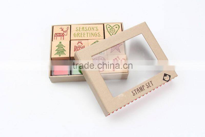 Beautiful design custom mini wooden Kids stamp