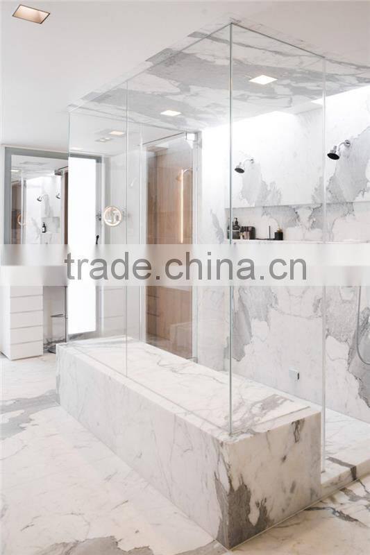 Hot product brushed natural stone best sell jade white marble tile