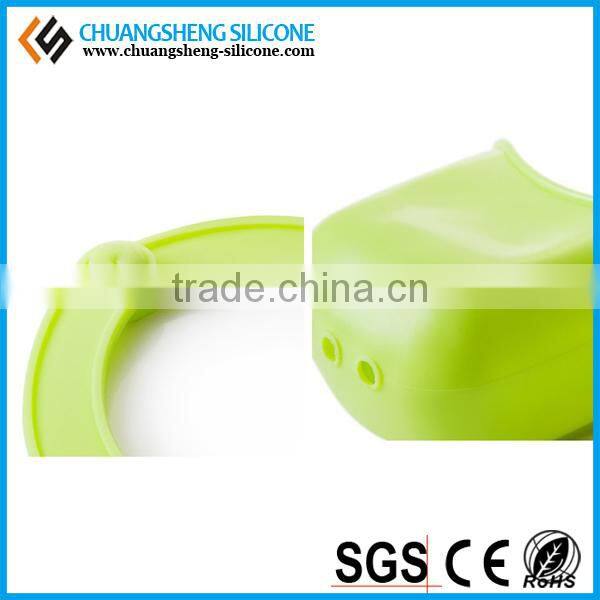 Bathroom silicone bag, hanging soap bag