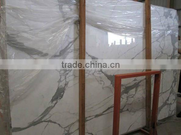 High quality Italian Calacatta white marble for tiles,slabs,countertop,vanity top