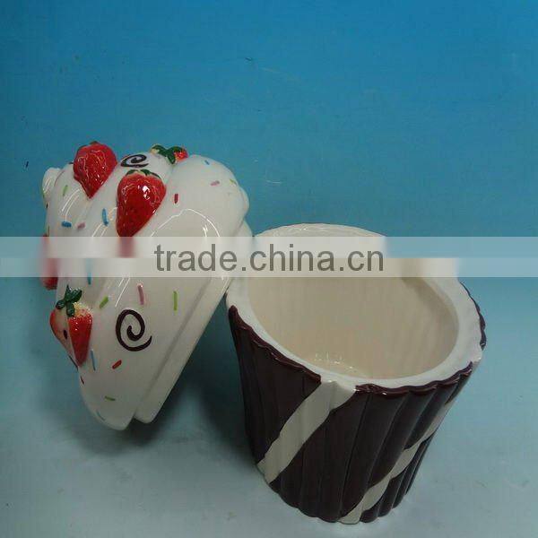 COLORFUL CERAMIC CONE ICE CREAM BOWL