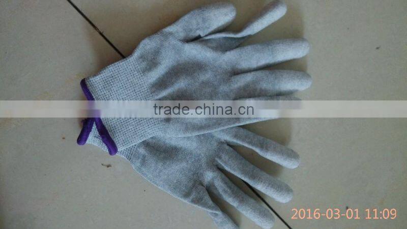 2016 hot sale pu coated softextile glove