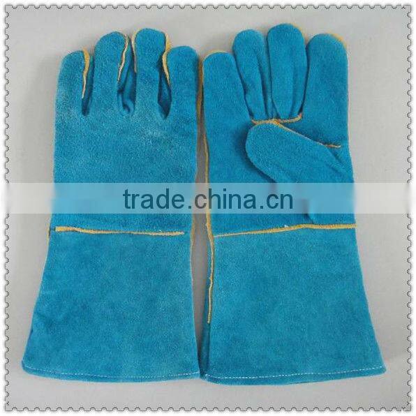 Grey Reinforced Palm Cow Split Leather Welding Gloves JRW41