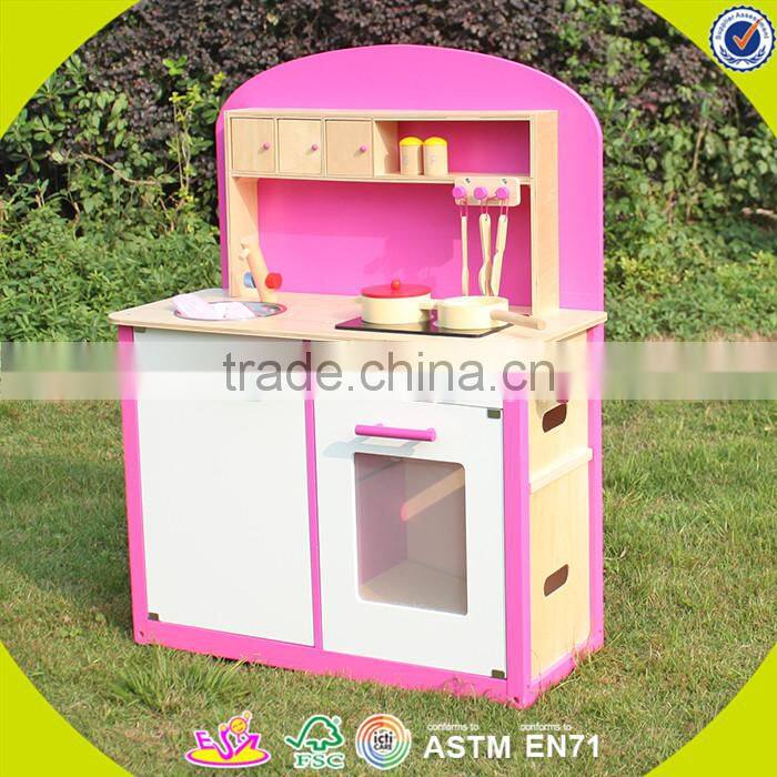wholesale kids wooden miniature toy kitchen play set W10C114