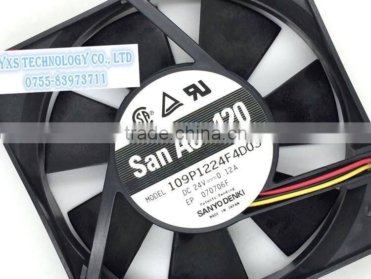 New authentic 12025 12cm 24V ultra quiet / ball fan 109P1224F4D03