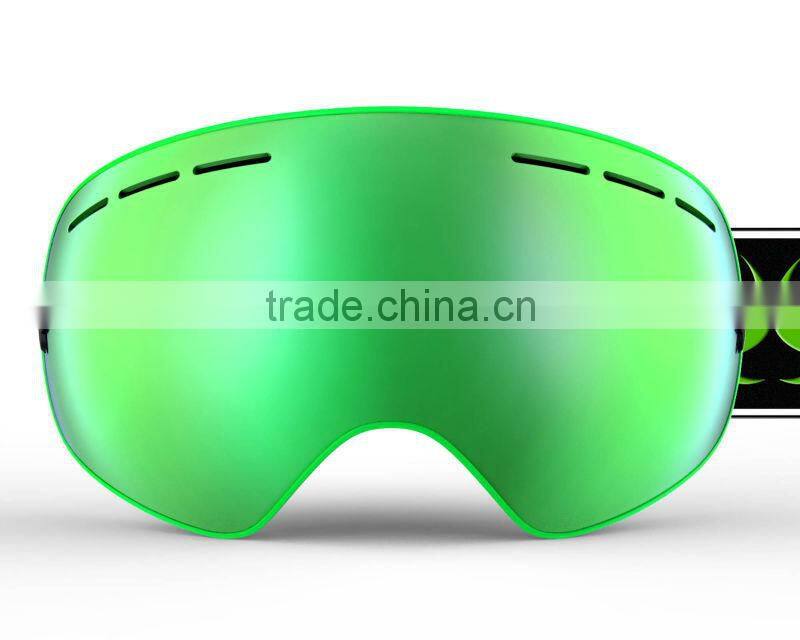 TPU frame and smoke REVO red lens ski goggle, snow goggles, snowboard goggles