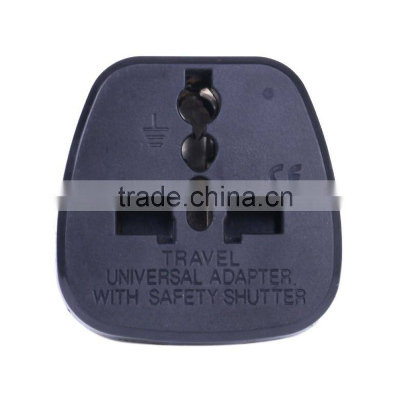 China 2016 new products 10/16A black plug converter travel adapter for italy