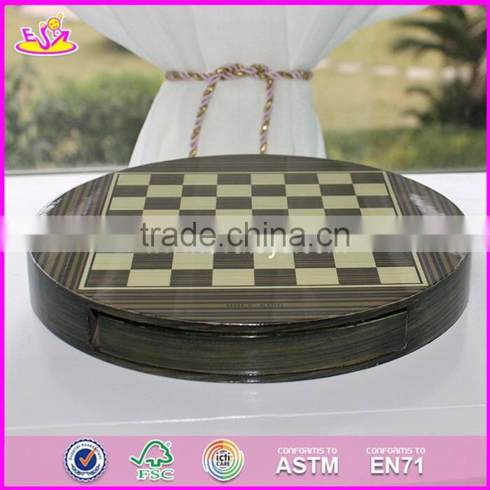 2017 New design children educational game wooden chess board W11A054