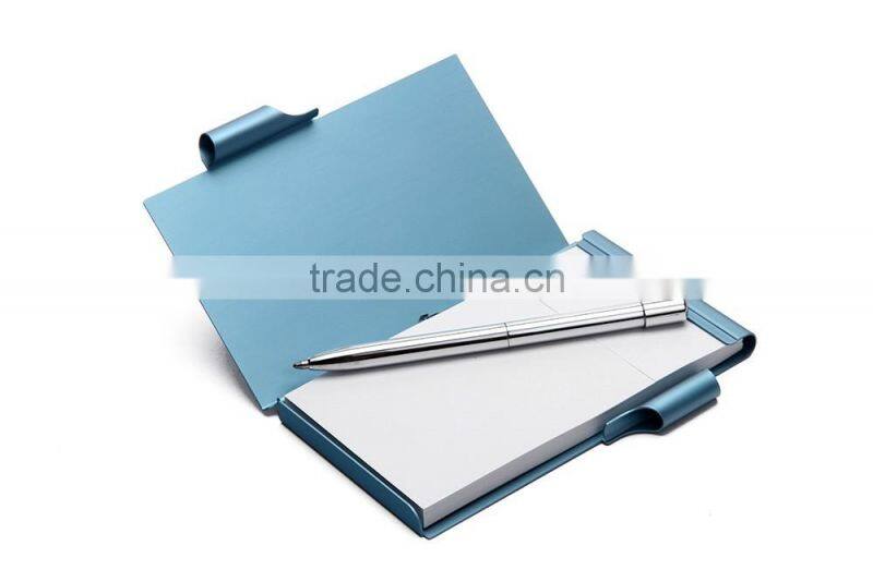 Mini aluminum notebook with pen/pocket notebook
