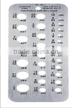29 Measuring Holes Stainless Steel Drill Gauge Tool