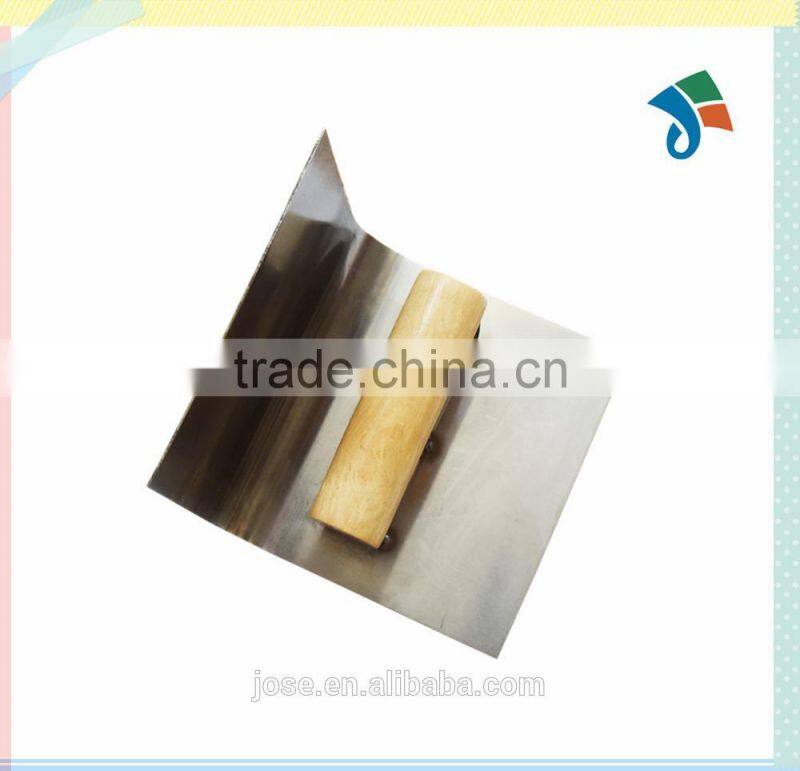 Carbon Steel Wooden Handle Coving Trowel Corner Trowel Inside Corner