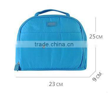 Fashion Portable cosmetic bag/toiletry bag for girls with polyester