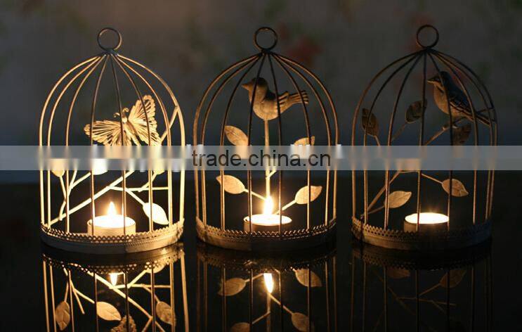 Popular European style candlestick Iron art candle holder, windshield candlestick, wedding celebration products home decoration
