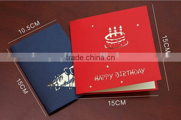 New Arrival Happy Birthday 3D Greeting Card Happy Birthdaycake 3D Birthday Greeting Cards