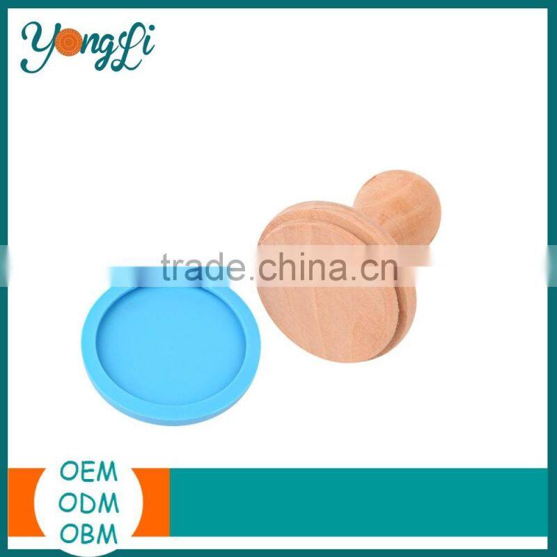 Customized Promotion FDA Silicone Cookie Stamp Concrete Mould