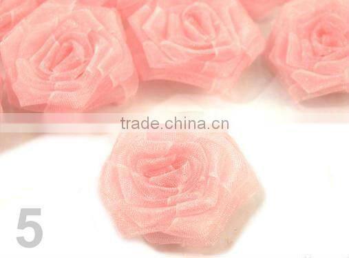 wholesale organza flowers ribbon