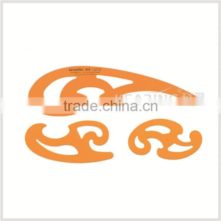 Kearing Chinese Manufacture French Curves for Painting & Designing 2 Pieces As 1 Set Plastic Rulers Cloud Rulers#1313s