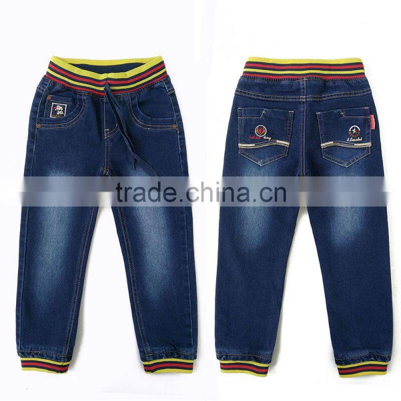 Jeans for Kids Boys Fashion Drawstring Pullover Style with OEM Service