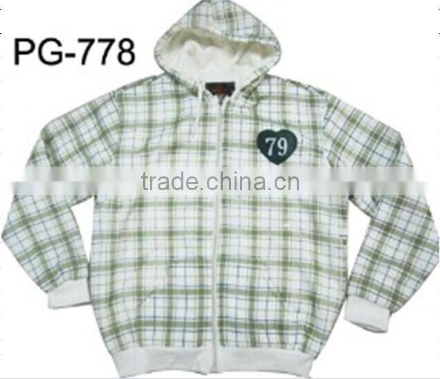 men's customized leisure fashion hoody/sweatershirt/ polarfleece jacket (PG-778)