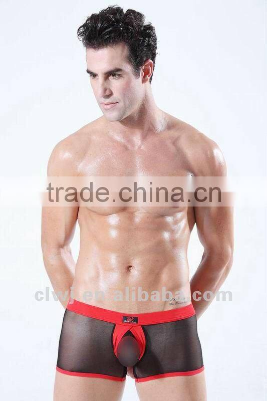 Transparent men's sexy underwear,man string, french mens underwear