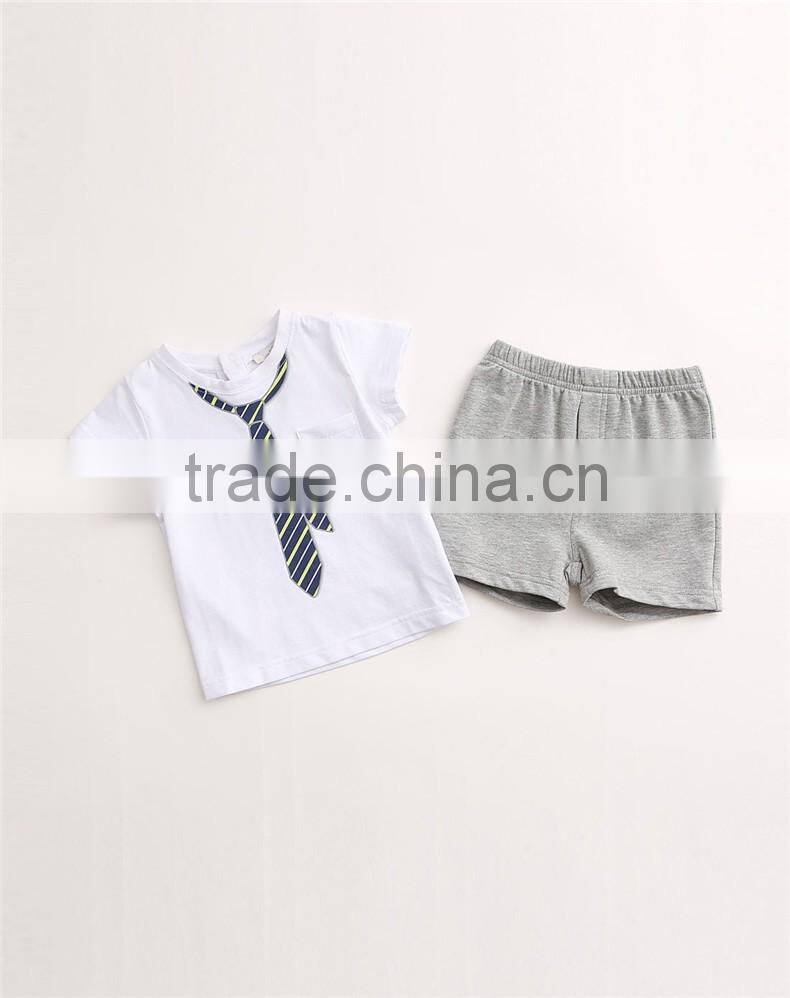 new style custom print tie two piece t shirts for baby print yourself logo