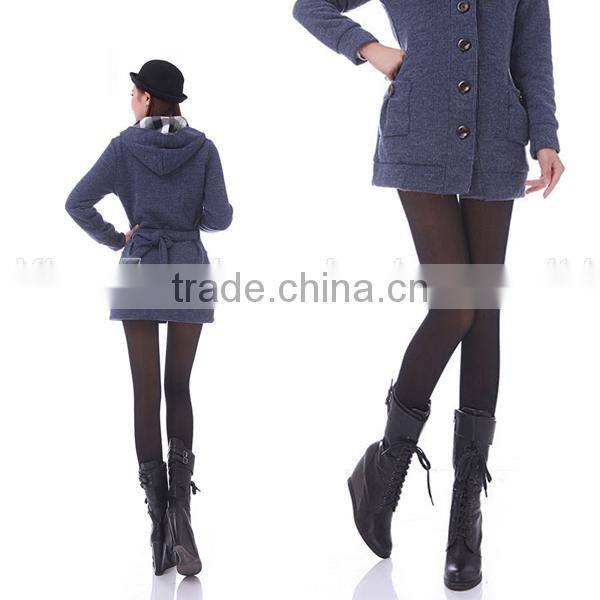 double-layer visible trample feet warm leggings