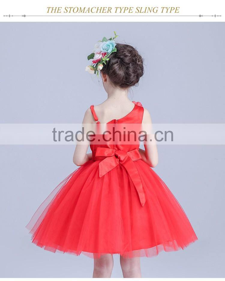 2017 kids clothes summer spanish style evening dress for girls party dress baby girl flower dresses