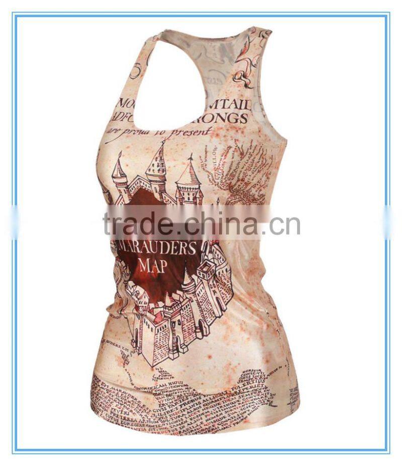 wholesale gym full printing tank top China manufacturer
