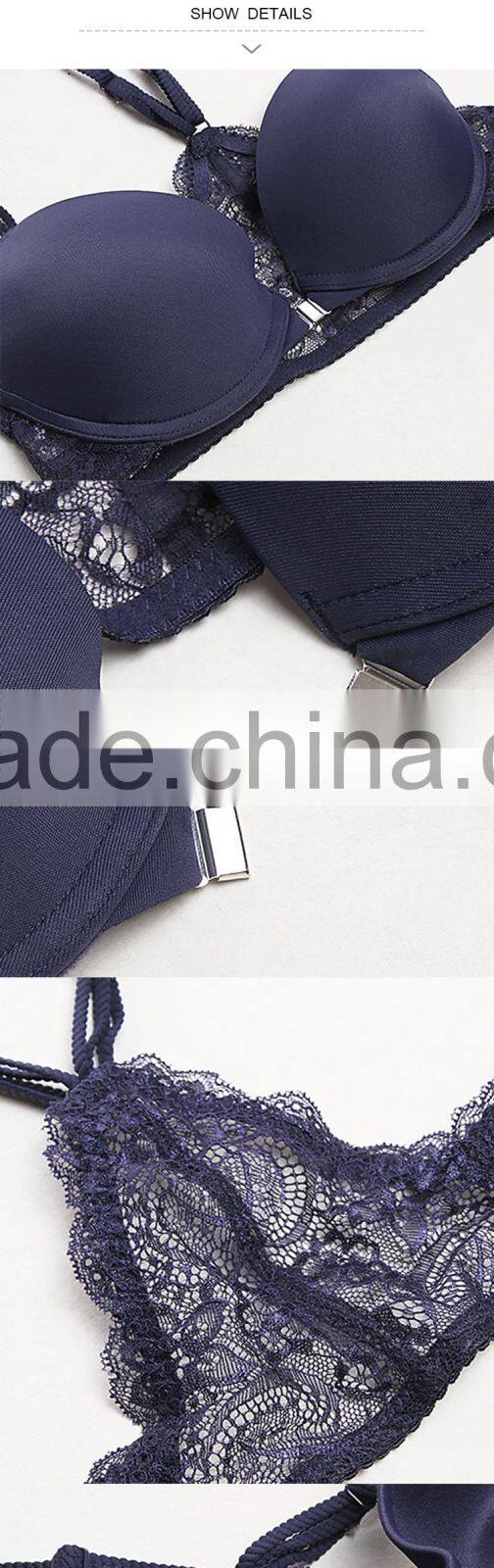 HSZ-18924 Excellent Factory Sexy Bra and Panty New Design Hot Selling Lace Comfortable Ladies Underwear Women Sexy Bra