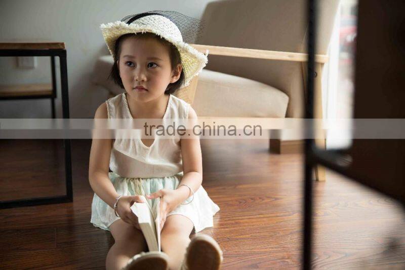 COOL KID ZONE lovely white chiffon children suit girl child garment