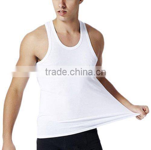 Wholesale Trendy casual high quality bulk cheap custom plain mens tank top