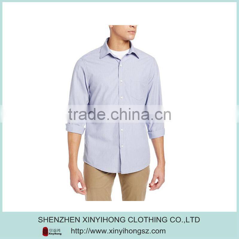 Classical Stylish Breathable Long Sleeve Woven Shirt For Men
