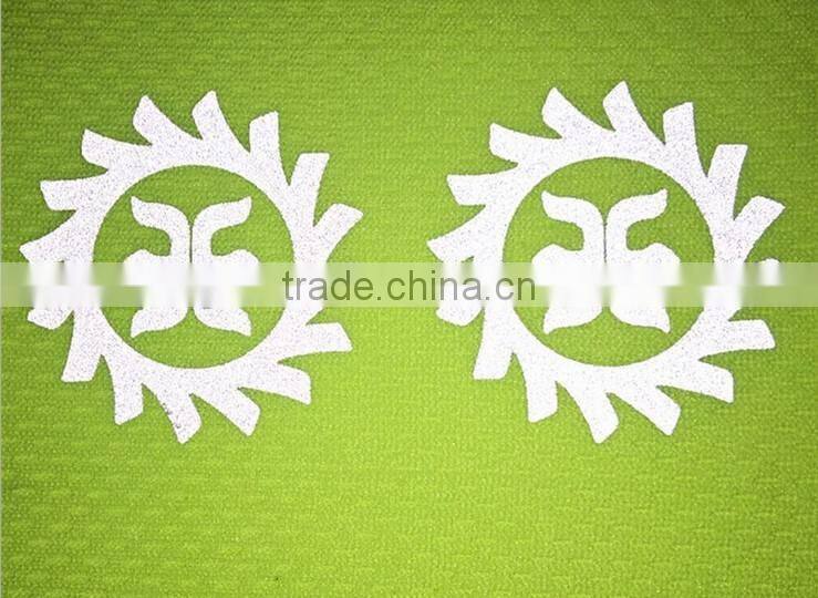 relfective letters be heated transfer on T-shirt or polo shirts