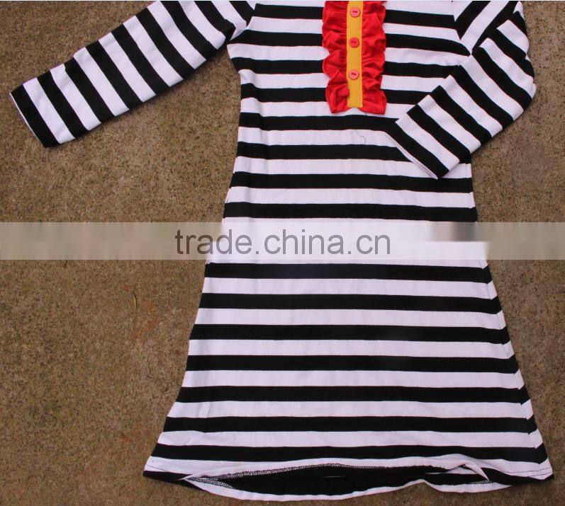 Cotton Long Shirts For Mom Plus Size Stripe Big Size For Lady Spring Blouse For Women White/Black Stripe Summer Long Top