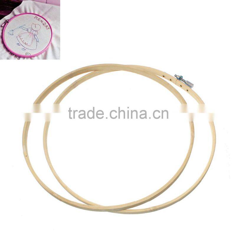 Cross Stitch Supplies Circle Round Natural Bamboo Embroidery Hoops Wood Wholesale