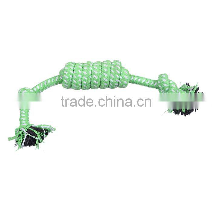 Cotton Pet Products Chew Molar Knot Toy Durable Green