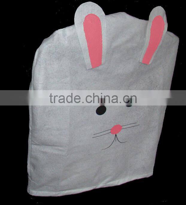 SET-4 White Felt EASTER BUNNY & RABBIT CHAIR COVER